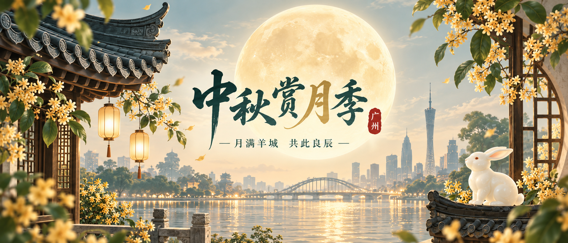广州中秋赏月季——月满羊城，共此良辰