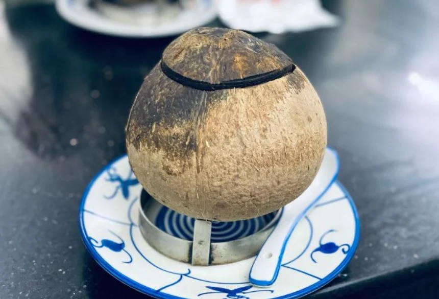 Dayang Original Stewed Soups (Wenming Road) · Soup in a whole coconut