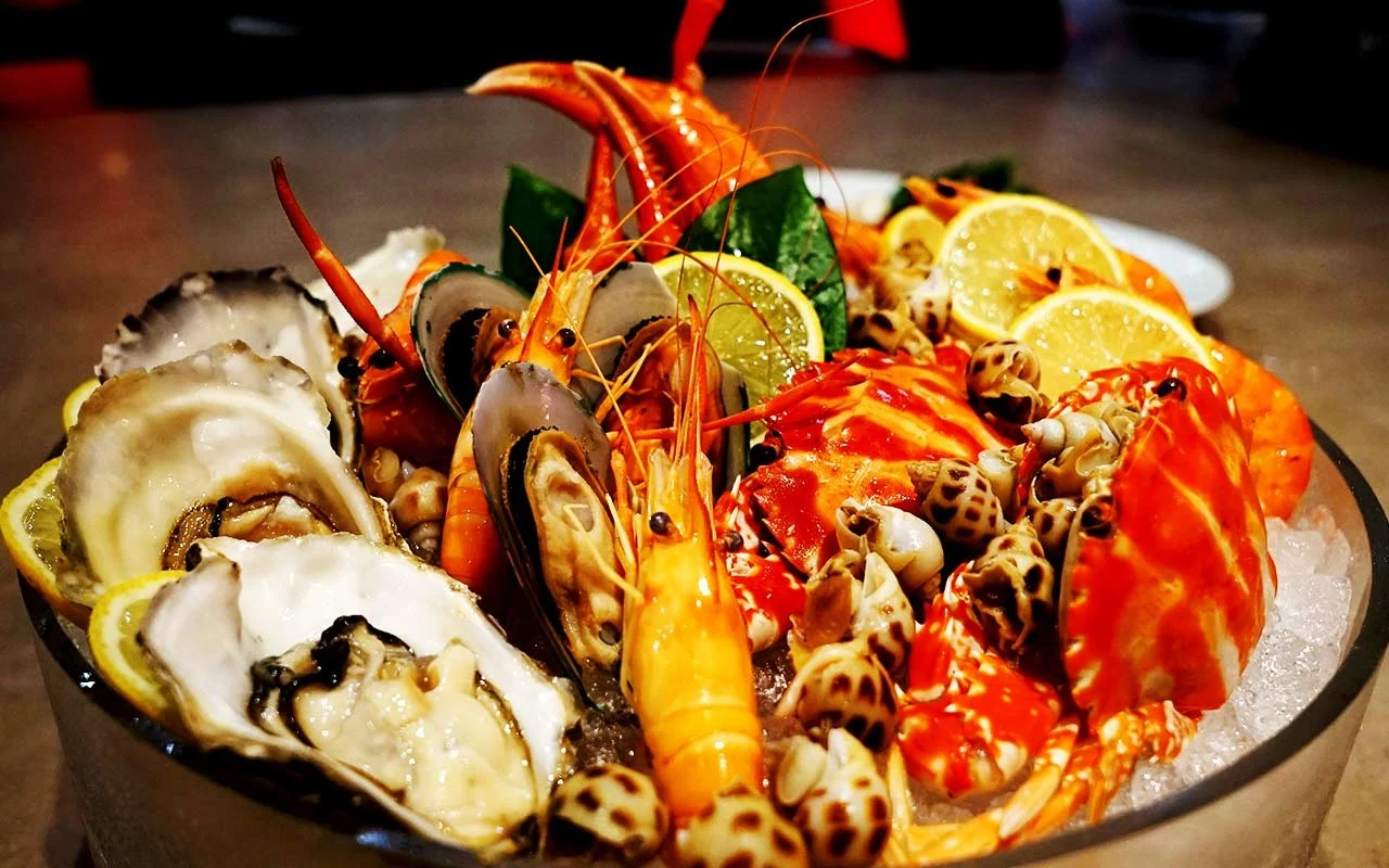 Twist Mediterranean Buffet · Seafood platter